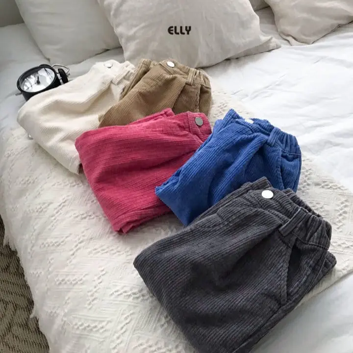 Ellymolly - Korean Children Fashion - #todddlerfashion - Pig Rib Abeng Pants - 10