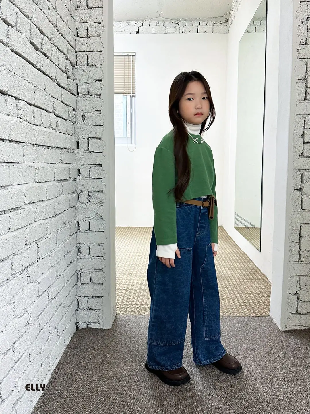 Ellymolly - Korean Children Fashion - #toddlerclothing - Cow Denim Pants - 12