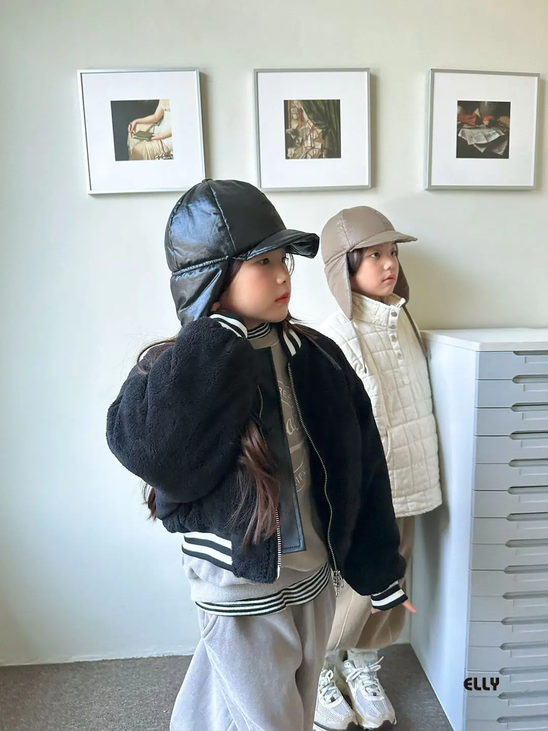 Ellymolly - Korean Children Fashion - #toddlerclothing - Atom Padding Half Zip-Up - 12
