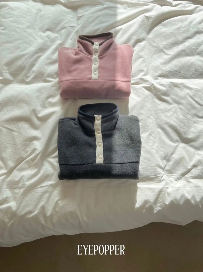 Eyepopper - Korean Children Fashion - #Kfashion4kids - Sanp Half Zip-up - 2