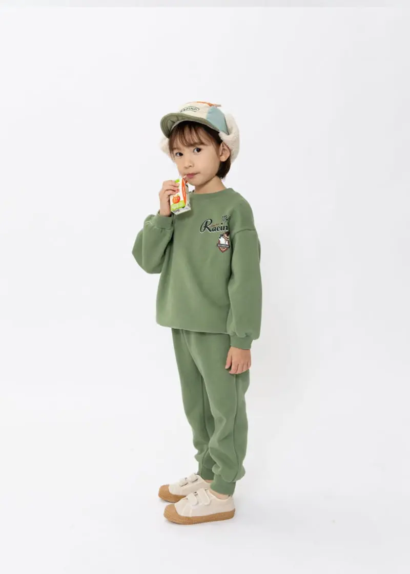 Fashion King - Korean Children Fashion - #childofig - Turtleneck Lacing Top Bottom Set - 4