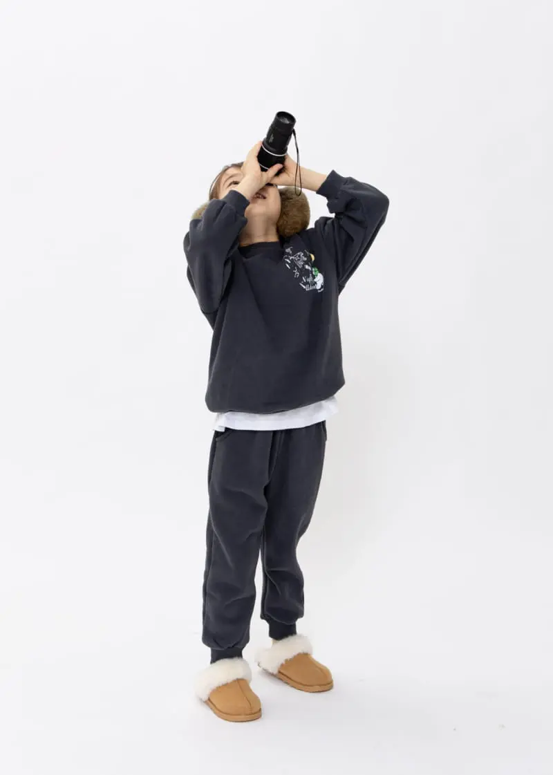 Fashion King - Korean Children Fashion - #childrensboutique - Turtleneck Constellation Top Bottom Set - 2