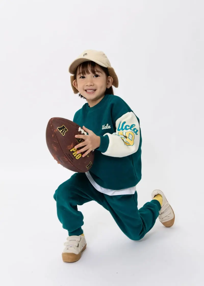 Fashion King - Korean Children Fashion - #discoveringself - UCLA Top Bottom Set - 3