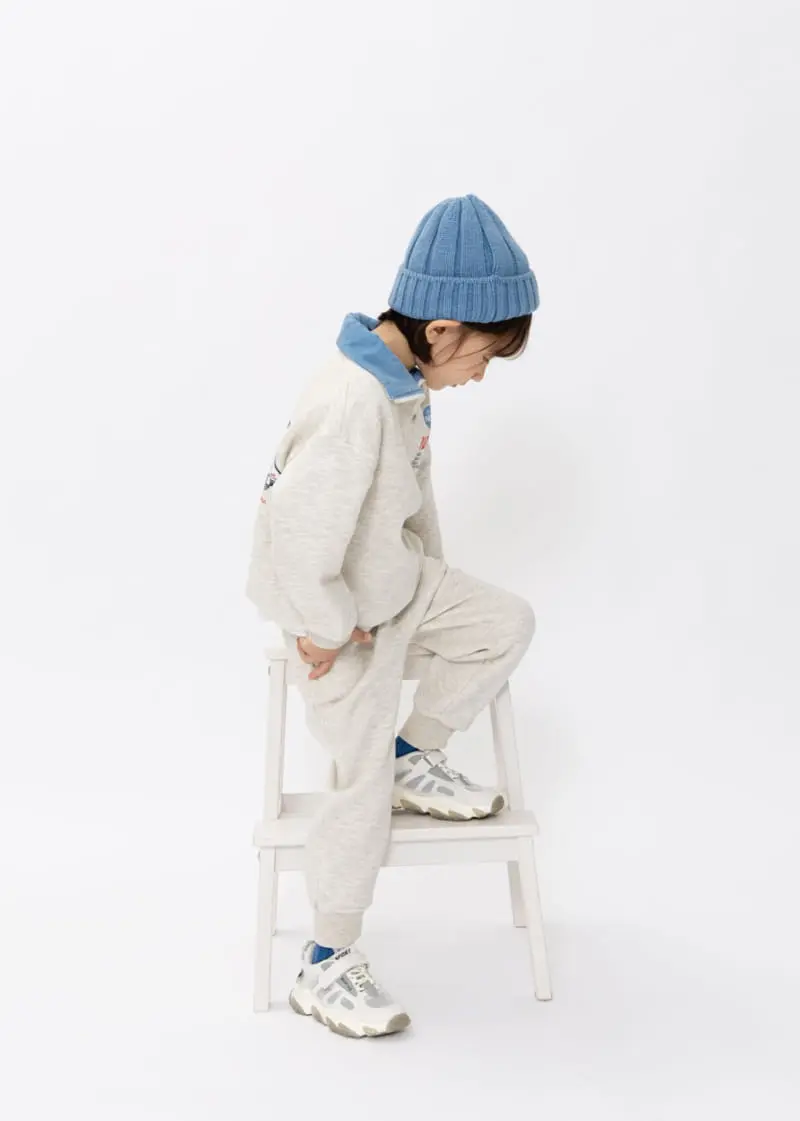 Fashion King - Korean Children Fashion - #littlefashionista - Nasa  Half Open Top Bottom Set - 7