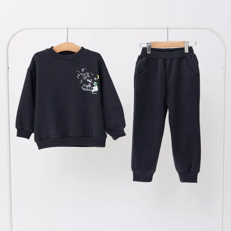 Fashion King - Korean Children Fashion - #minifashionista - Turtleneck Constellation Top Bottom Set - 12