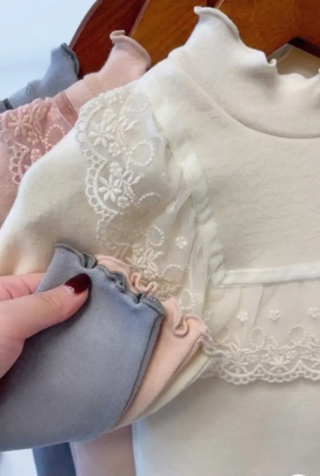 Flower J - Korean Baby Fashion - #babygirlfashion - Mischa Lace Tee - 6