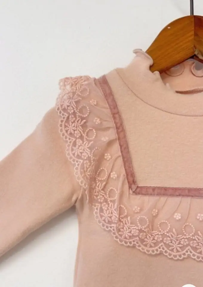 Flower J - Korean Baby Fashion - #babyoninstagram - Mischa Lace Tee - 8