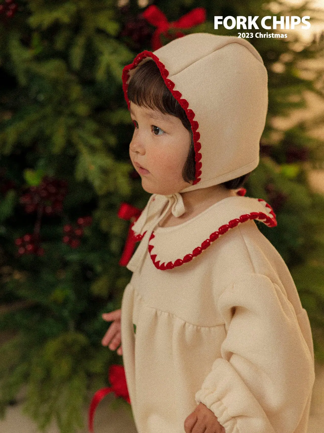 Fork Chips - Korean Baby Fashion - #babyfever - Tree Bonnet - 12