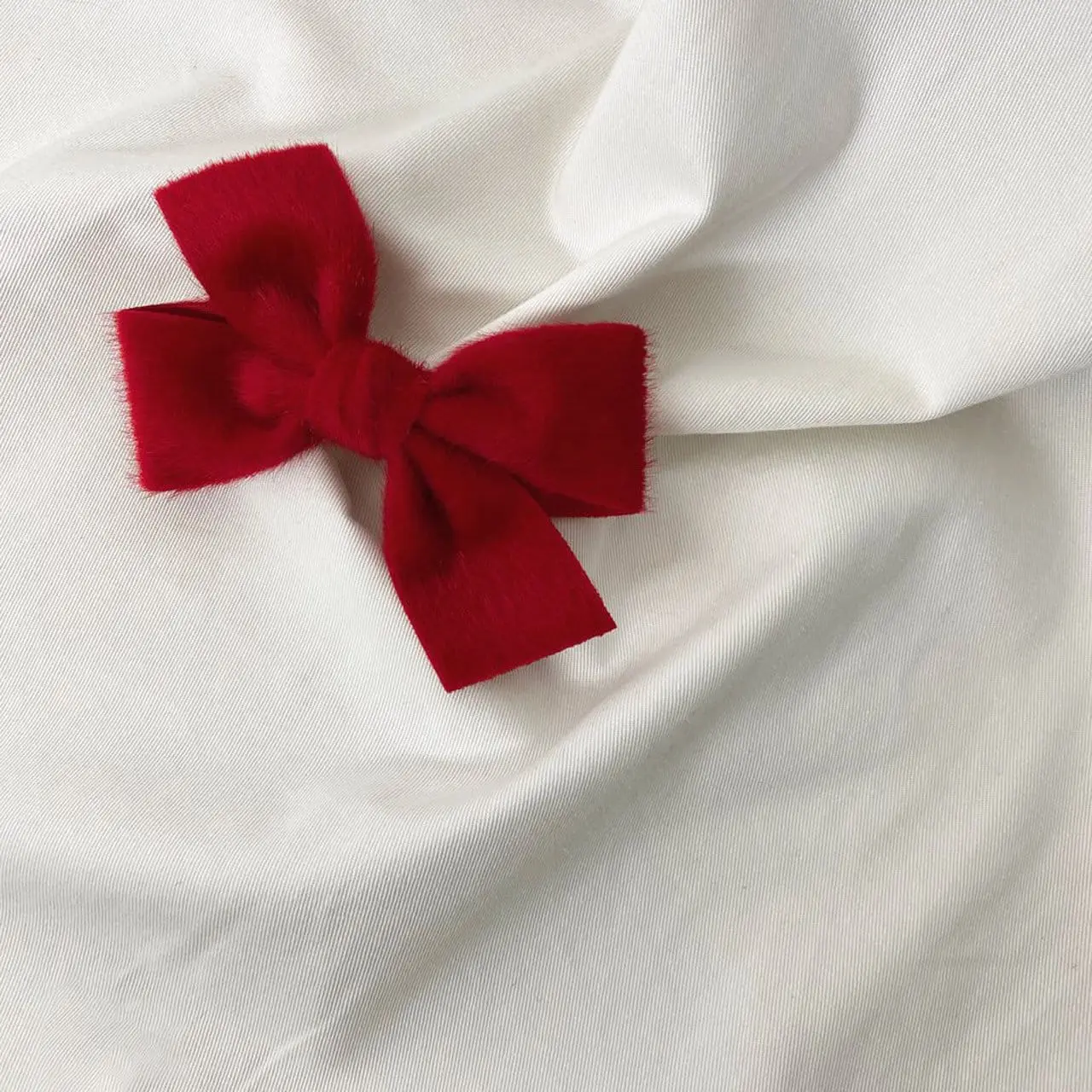 Fork Chips - Korean Children Fashion - #fashionkids - Snow White Ribbon Pin - 3