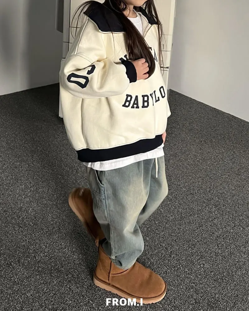 From I - Korean Children Fashion - #childofig - Half Zip-up Sweatshirt - 5
