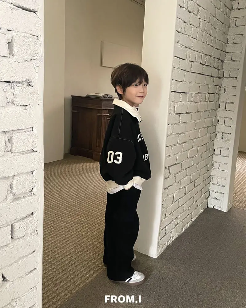 From I - Korean Children Fashion - #designkidswear - Half Zip-up Sweatshirt - 8