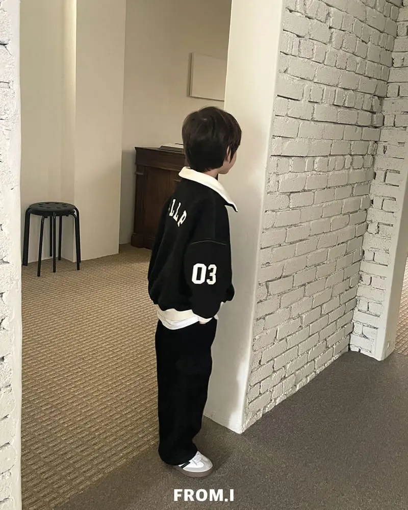 From I - Korean Children Fashion - #discoveringself - Half Zip-up Sweatshirt - 9