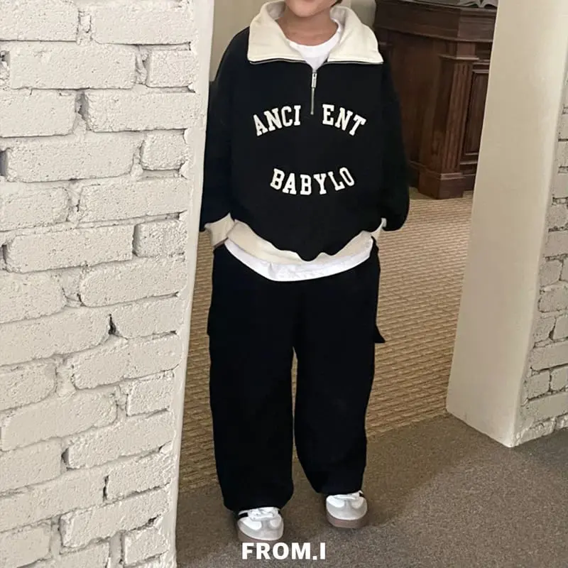 From I - Korean Children Fashion - #fashionkids - Half Zip-up Sweatshirt - 10