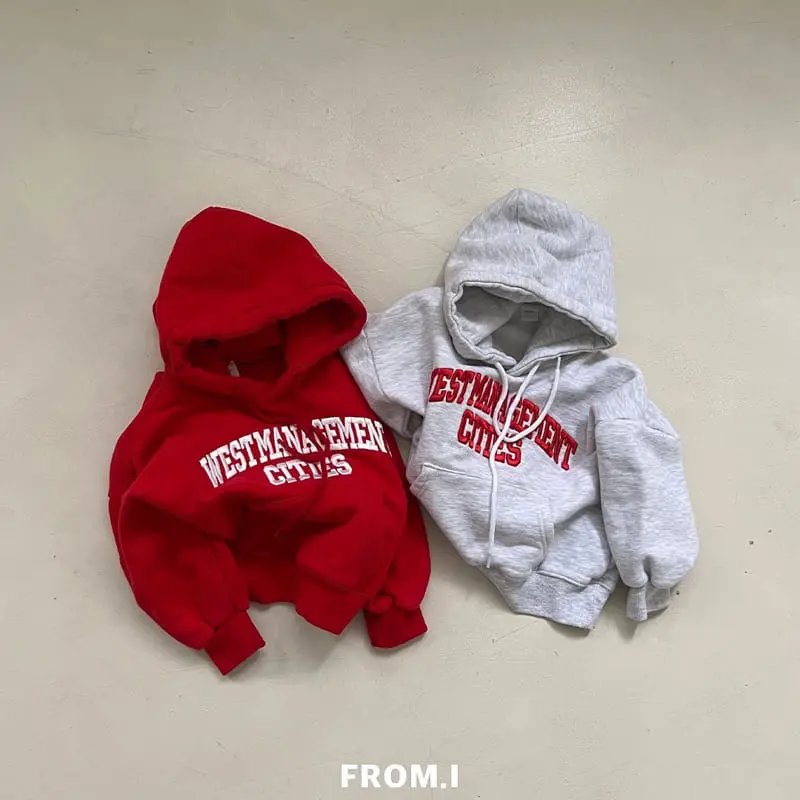 From I - Korean Children Fashion - #kidzfashiontrend - West Fleece Hoody Tee