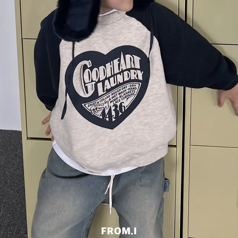 From I - Korean Children Fashion - #magicofchildhood - Heart Sweatshirt - 8