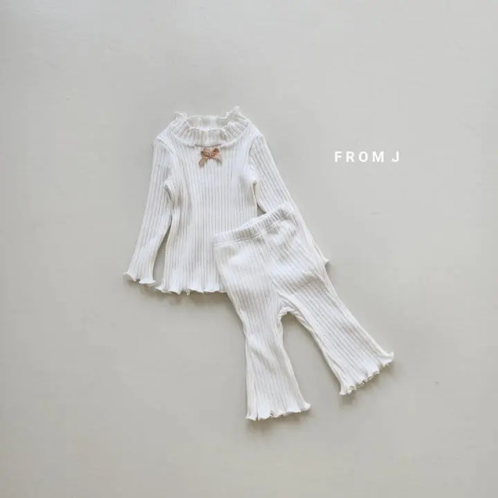 From J - Korean Baby Fashion - #babyfashion - Ribbon Terry Tee - 3
