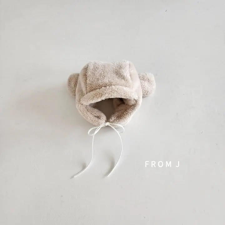 From J - Korean Baby Fashion - #babyfever - Ears Fluffy Hat - 2