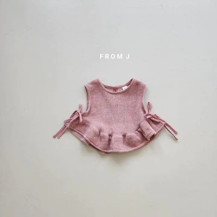 From J - Korean Baby Fashion - #babygirlfashion - Knit Frill Vest