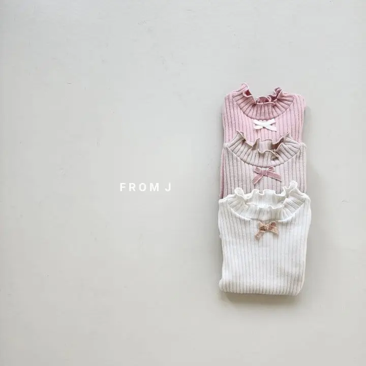 From J - Korean Baby Fashion - #babywear - Ribbon Terry Tee - 11