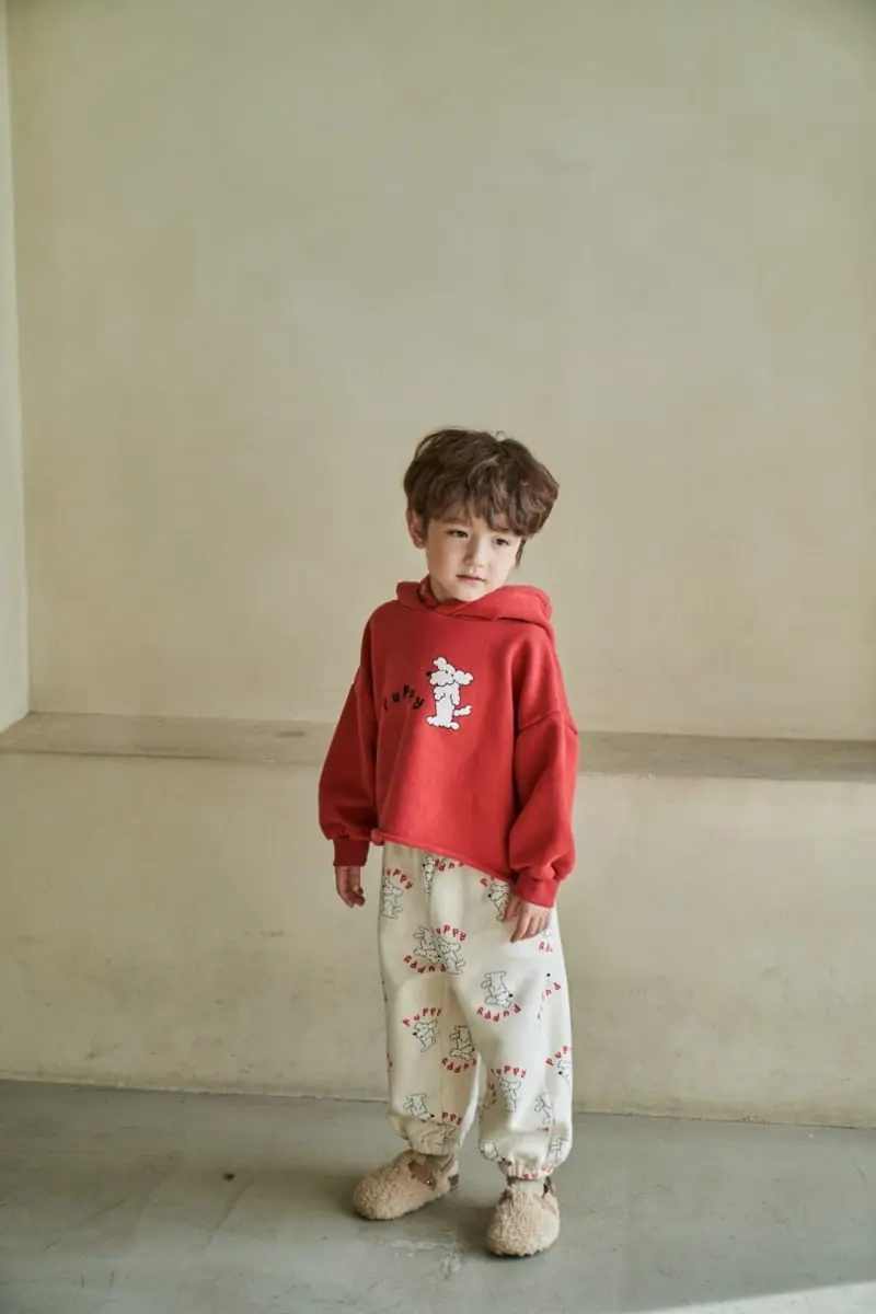Green Tomato - Korean Children Fashion - #Kfashion4kids - Puppy Hoody Tee - 6