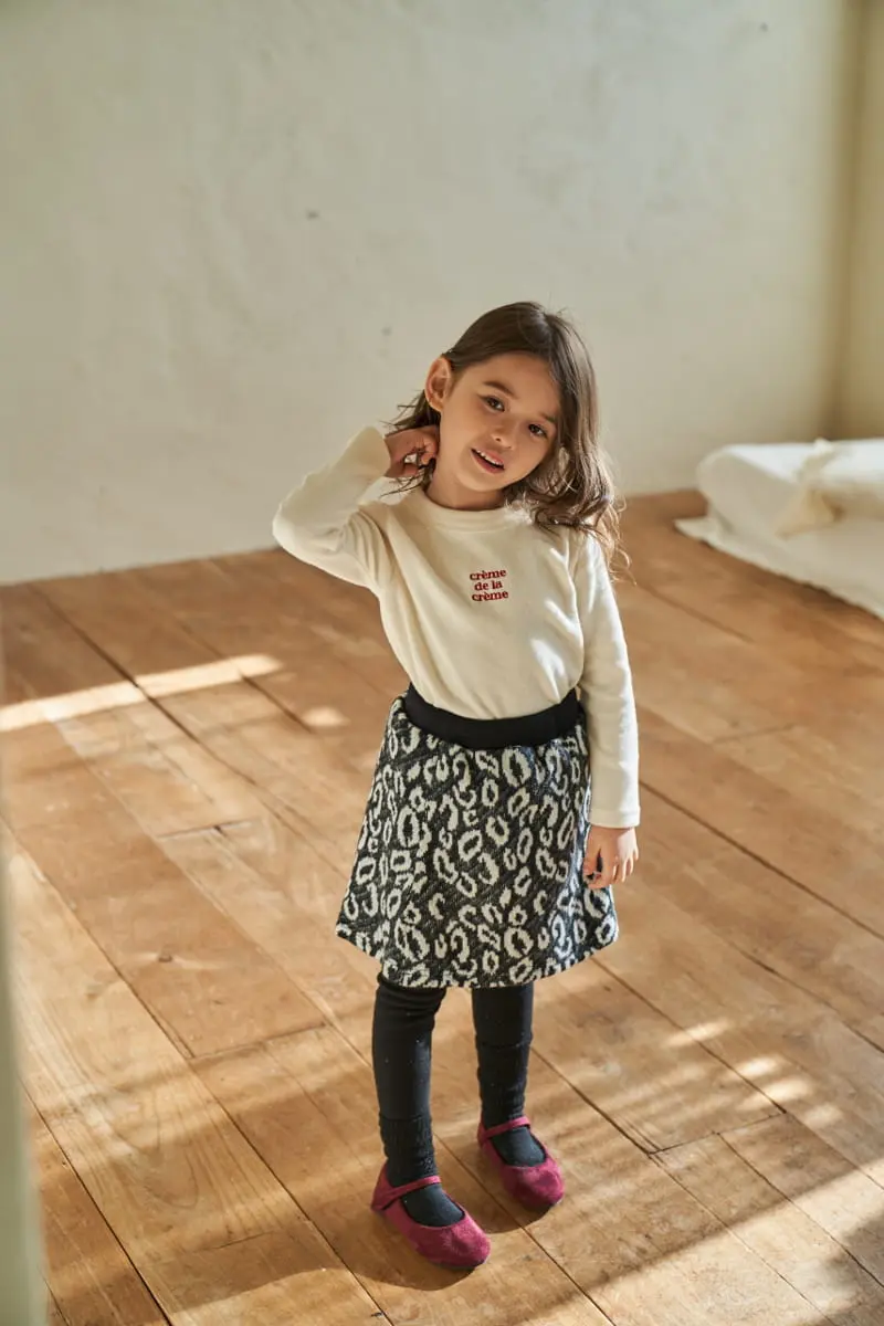 Green Tomato - Korean Children Fashion - #childofig - Cream Tee - 7