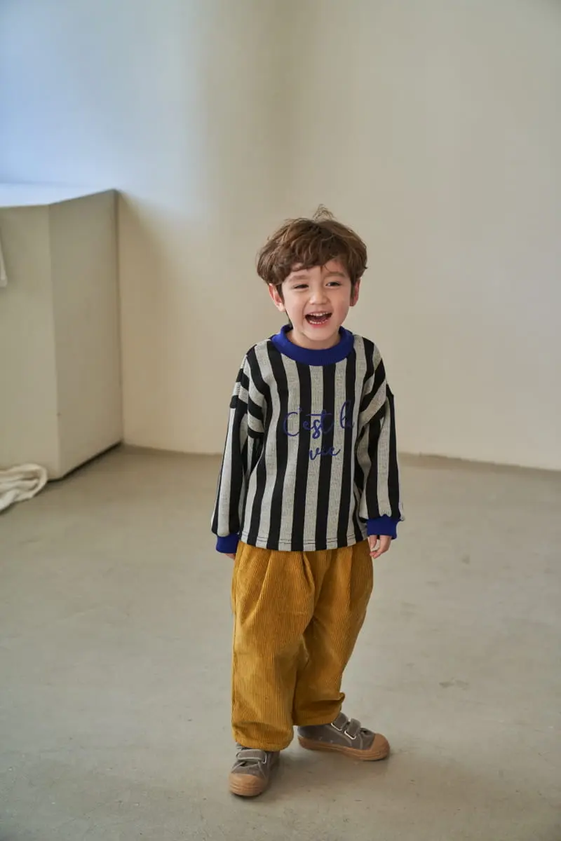 Green Tomato - Korean Children Fashion - #stylishchildhood - Rib Wrinkle Pants - 4