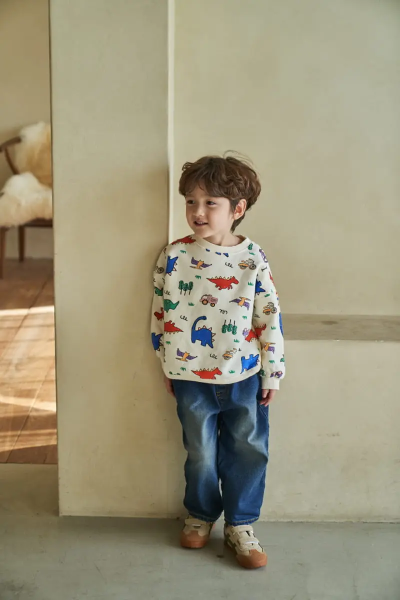 Green Tomato - Korean Children Fashion - #designkidswear - Dino Tee