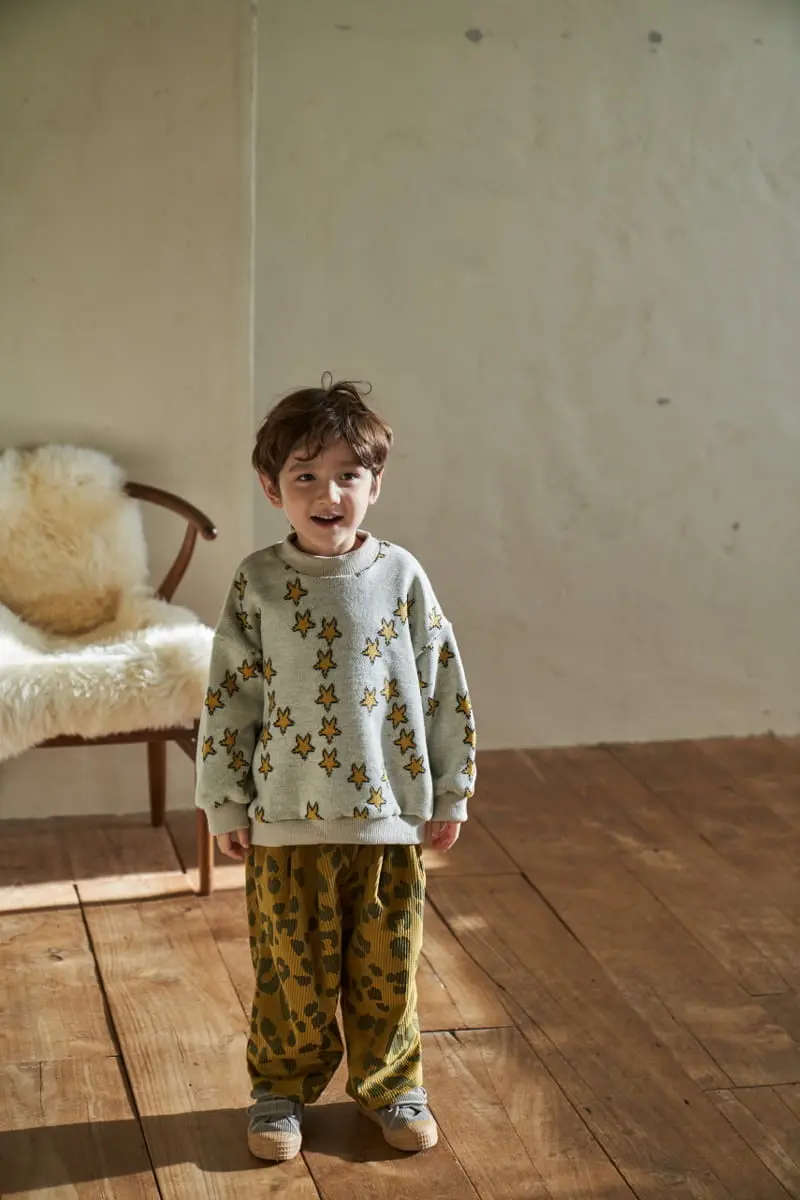 Green Tomato - Korean Children Fashion - #discoveringself - Rib Leopard Pants - 8