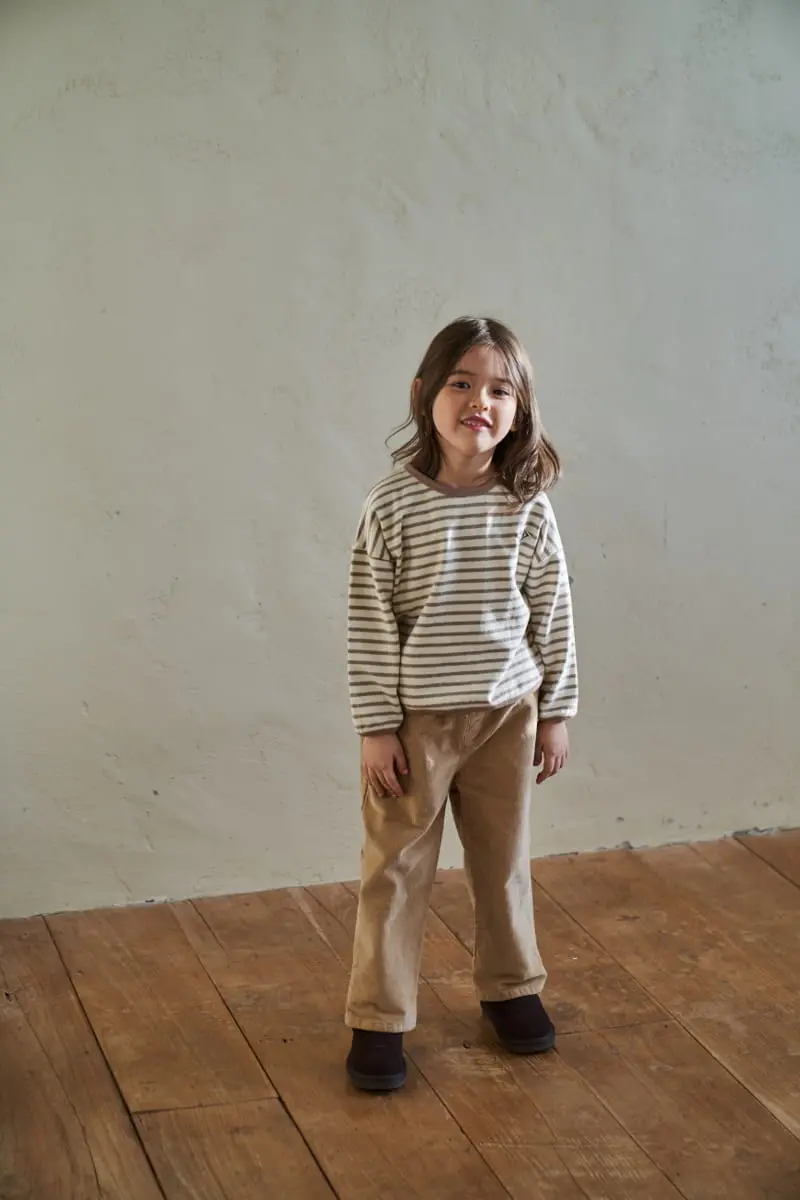 Green Tomato - Korean Children Fashion - #fashionkids - Rib Straight Pants - 7