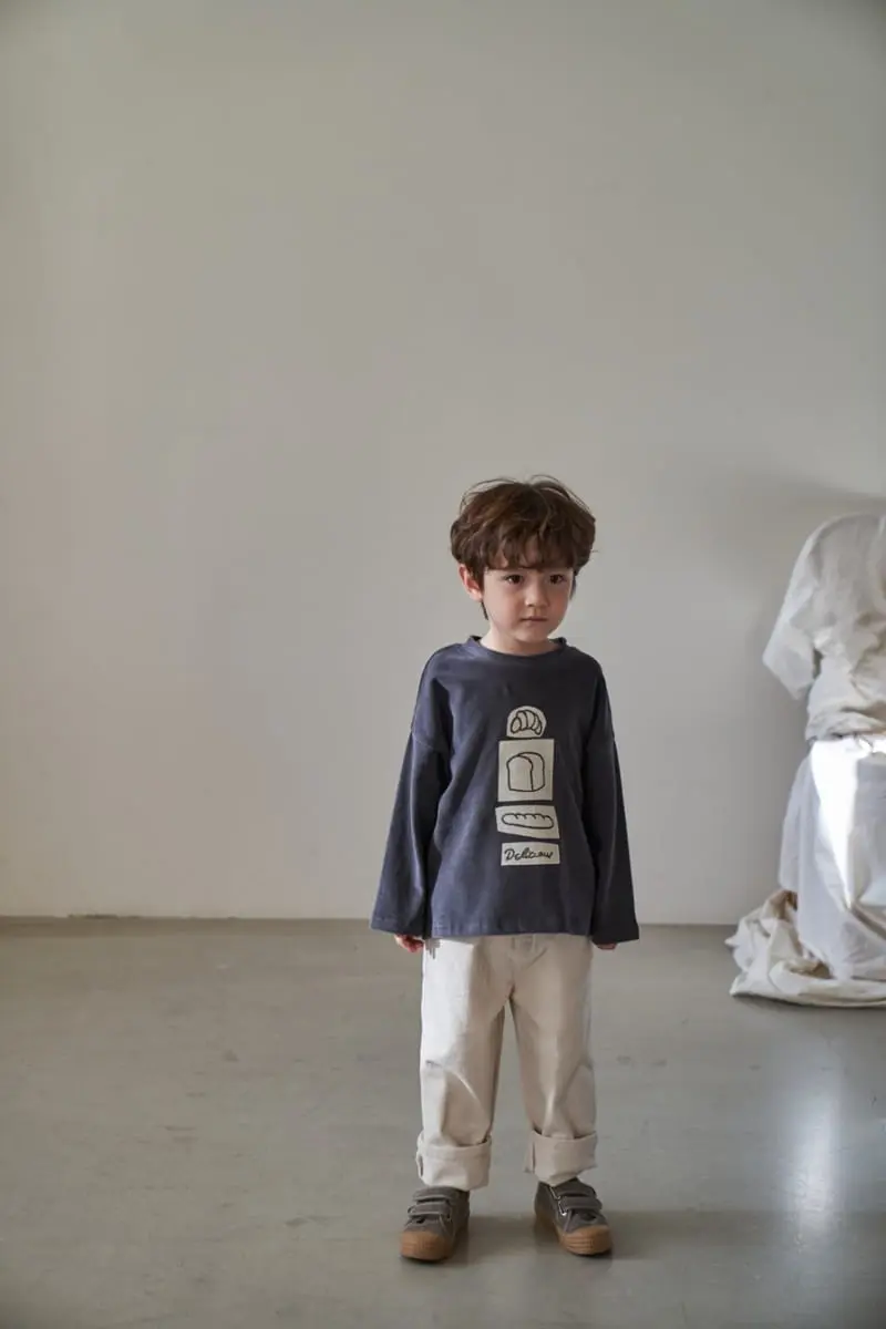 Green Tomato - Korean Children Fashion - #kidsshorts - Plain Bread Tee - 6