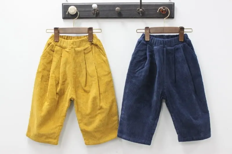 Green Tomato - Korean Children Fashion - #kidsstore - Rib Wrinkle Pants - 10