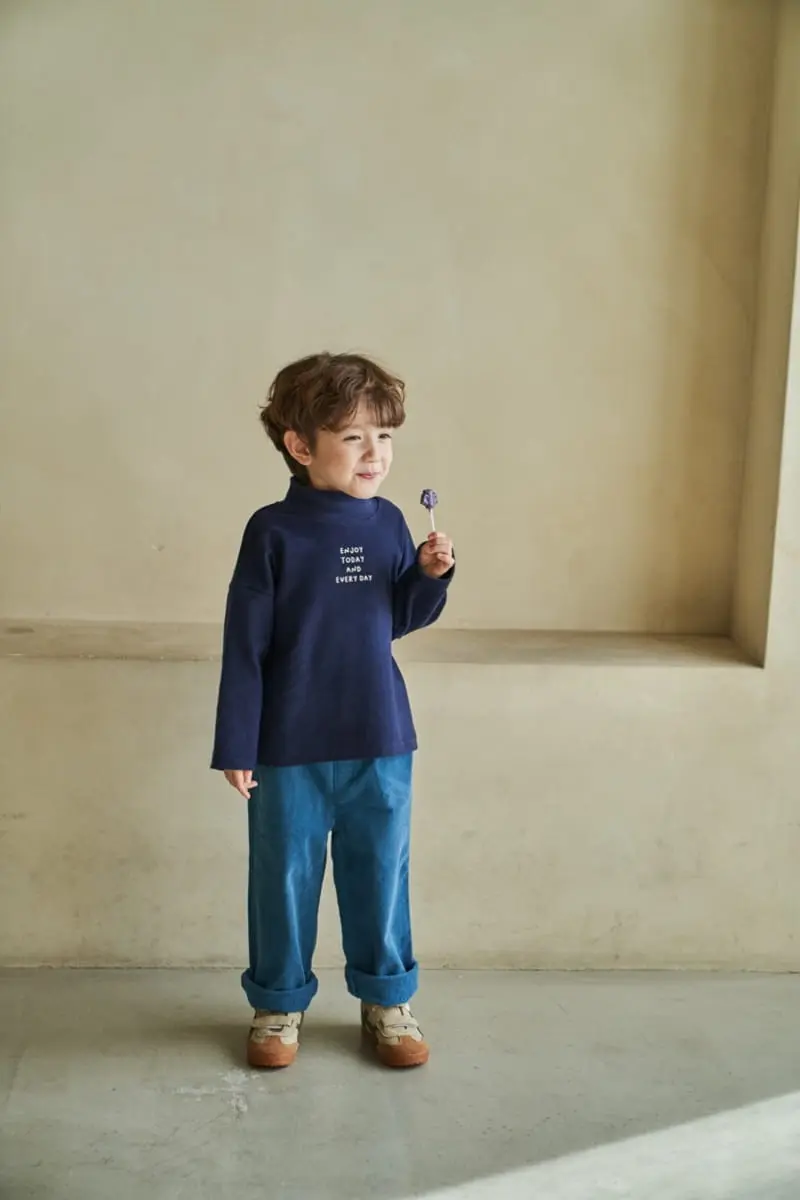 Green Tomato - Korean Children Fashion - #toddlerclothing - Rib Straight Pants