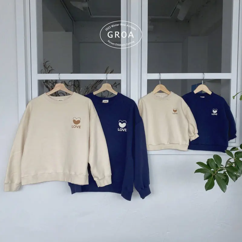 Groa - Korean Children Fashion - #discoveringself - Love Our Sweatshirt Mom - 3