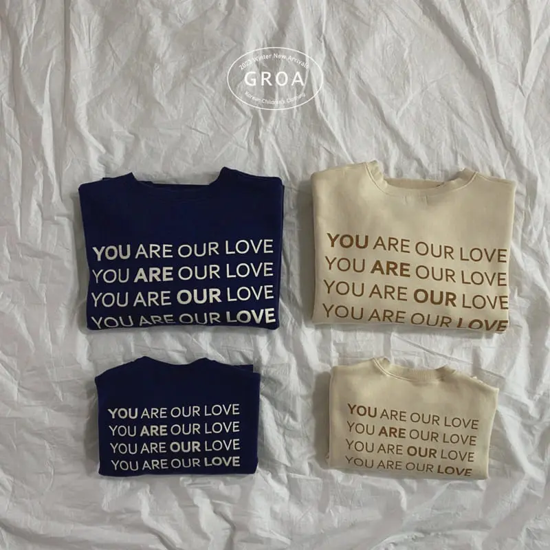 Groa - Korean Children Fashion - #discoveringself - Love Our Sweatshirt Mom - 4