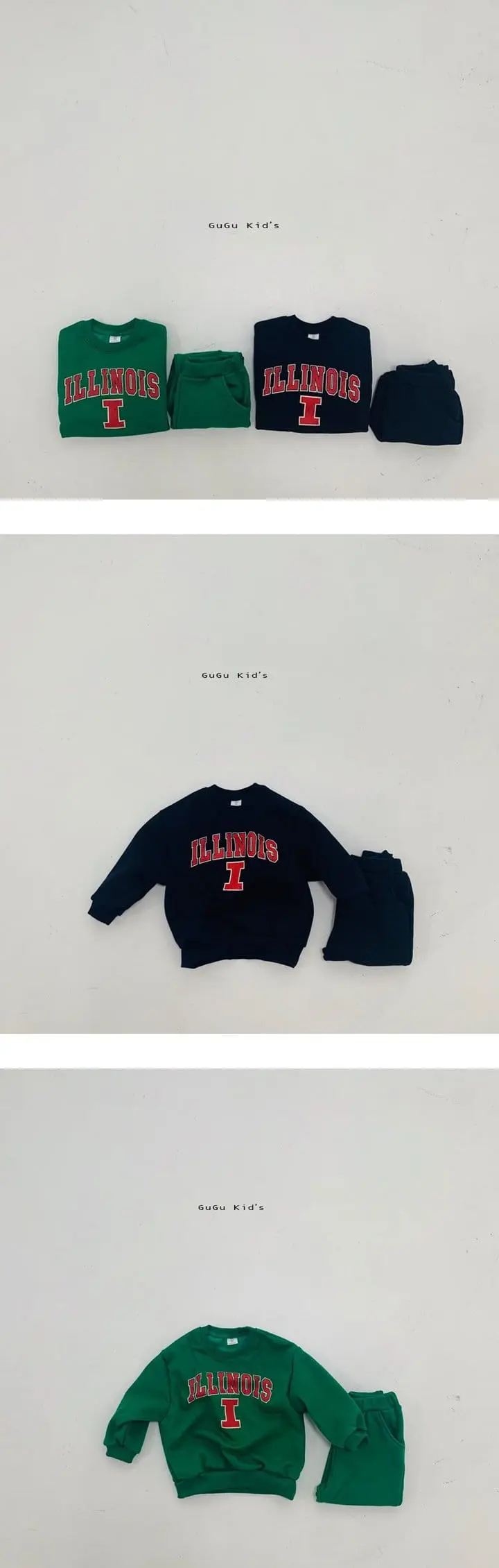 Gugu Kids - Korean Women Fashion - #momslook - Ilinois Top Bottom Set Mom