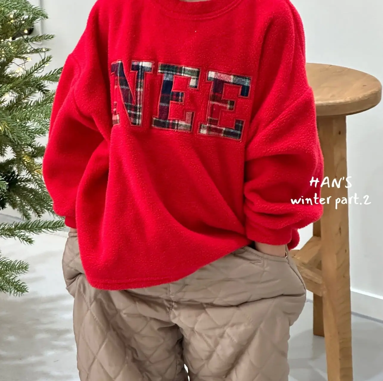 Han's - Korean Children Fashion - #designkidswear - Check Patch Tee - 9