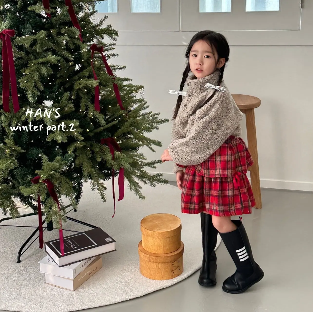 Han's - Korean Children Fashion - #magicofchildhood - Puding Check Skirt - 2