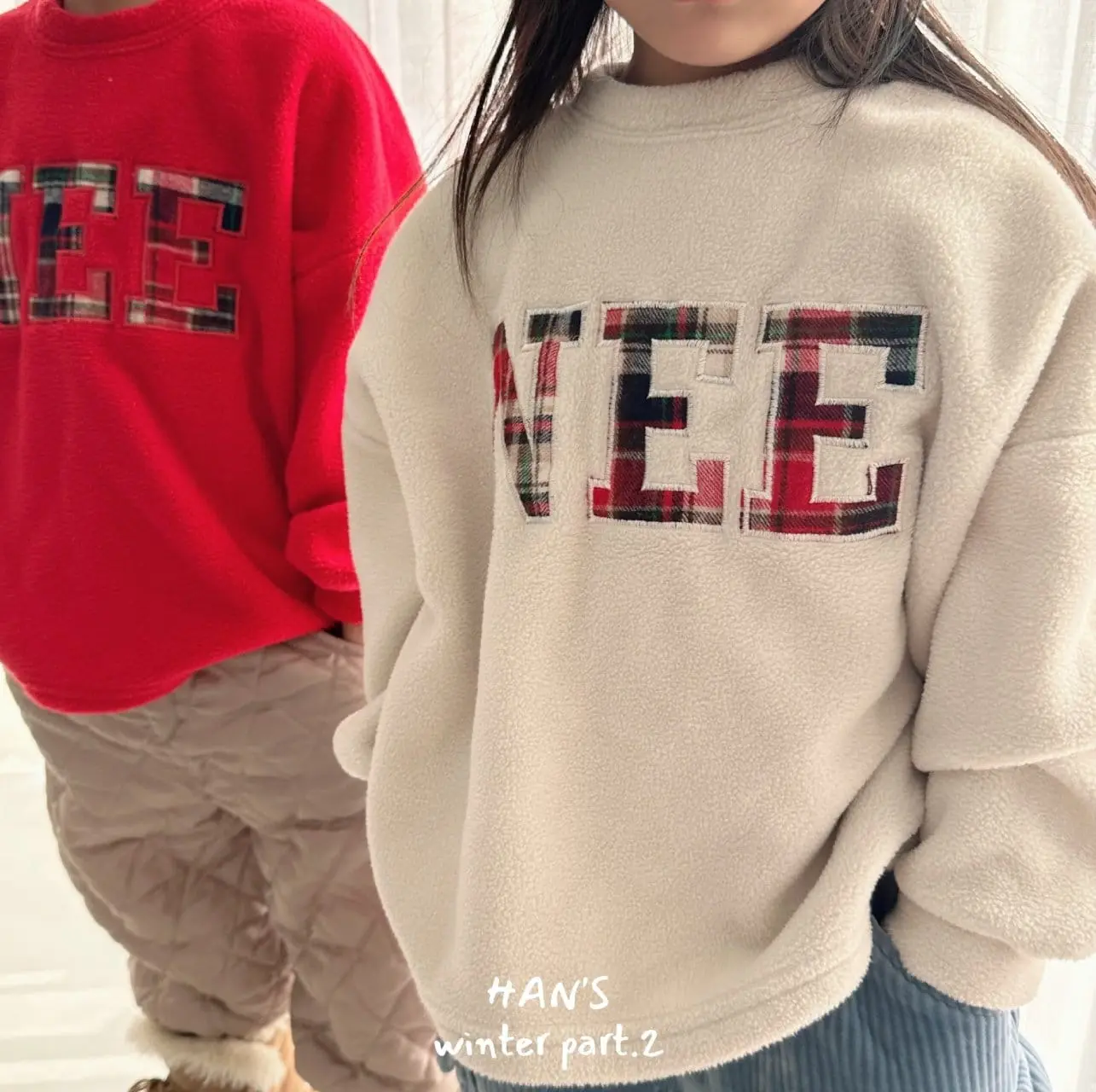 Han's - Korean Children Fashion - #magicofchildhood - Check Patch Tee