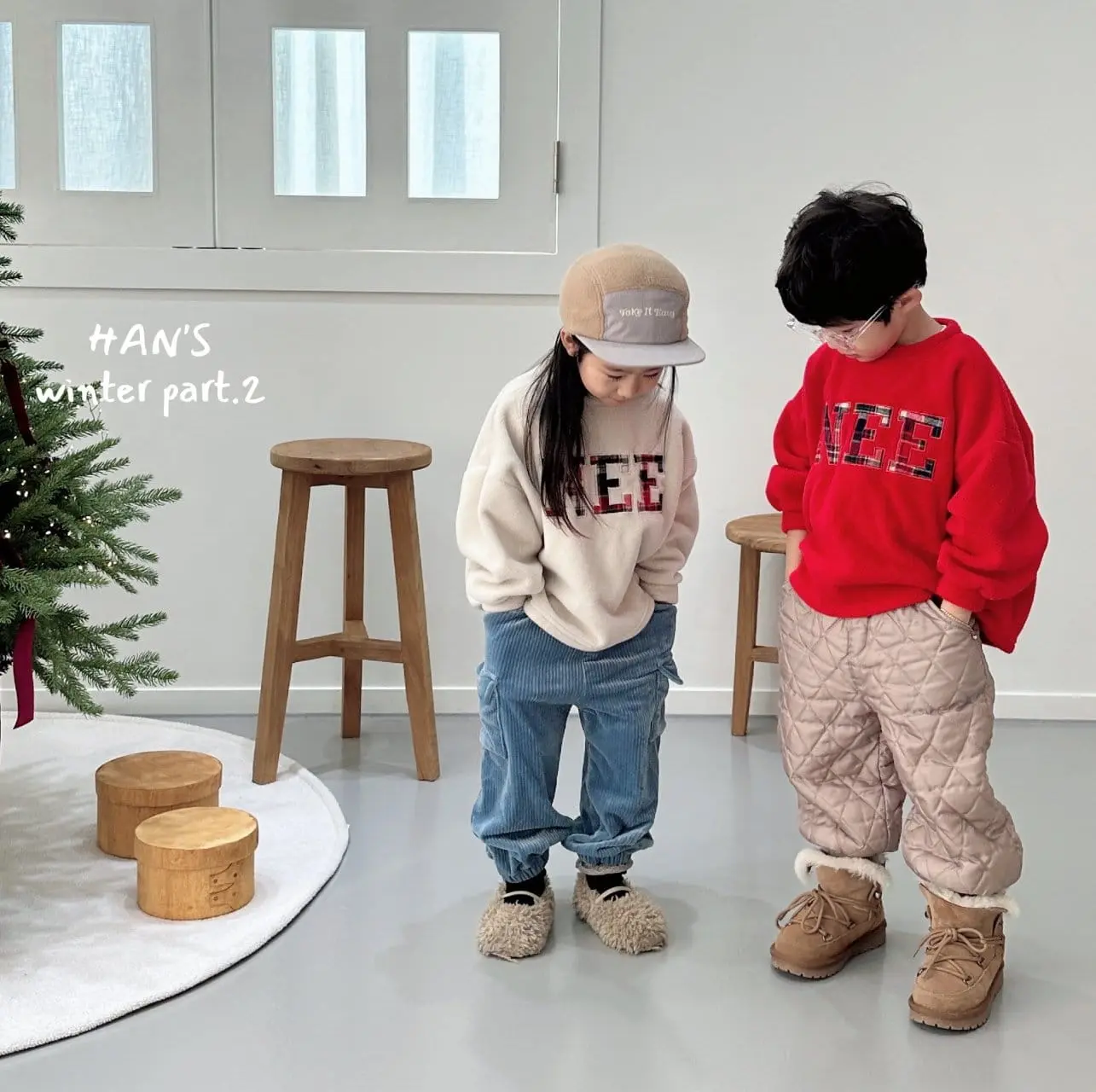 Han's - Korean Children Fashion - #prettylittlegirls - Check Patch Tee - 4