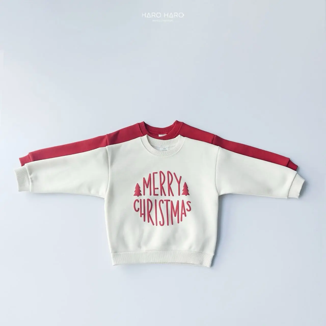 Haro Haro - Korean Children Fashion - #Kfashion4kids - Circle Christmas Sweatshirt With MOM - 7