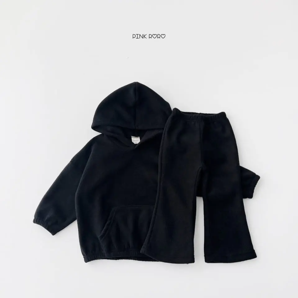 Haro Haro - Korean Children Fashion - #Kfashion4kids - Fleece Hoody Boots Cut Top bottom Set - 8