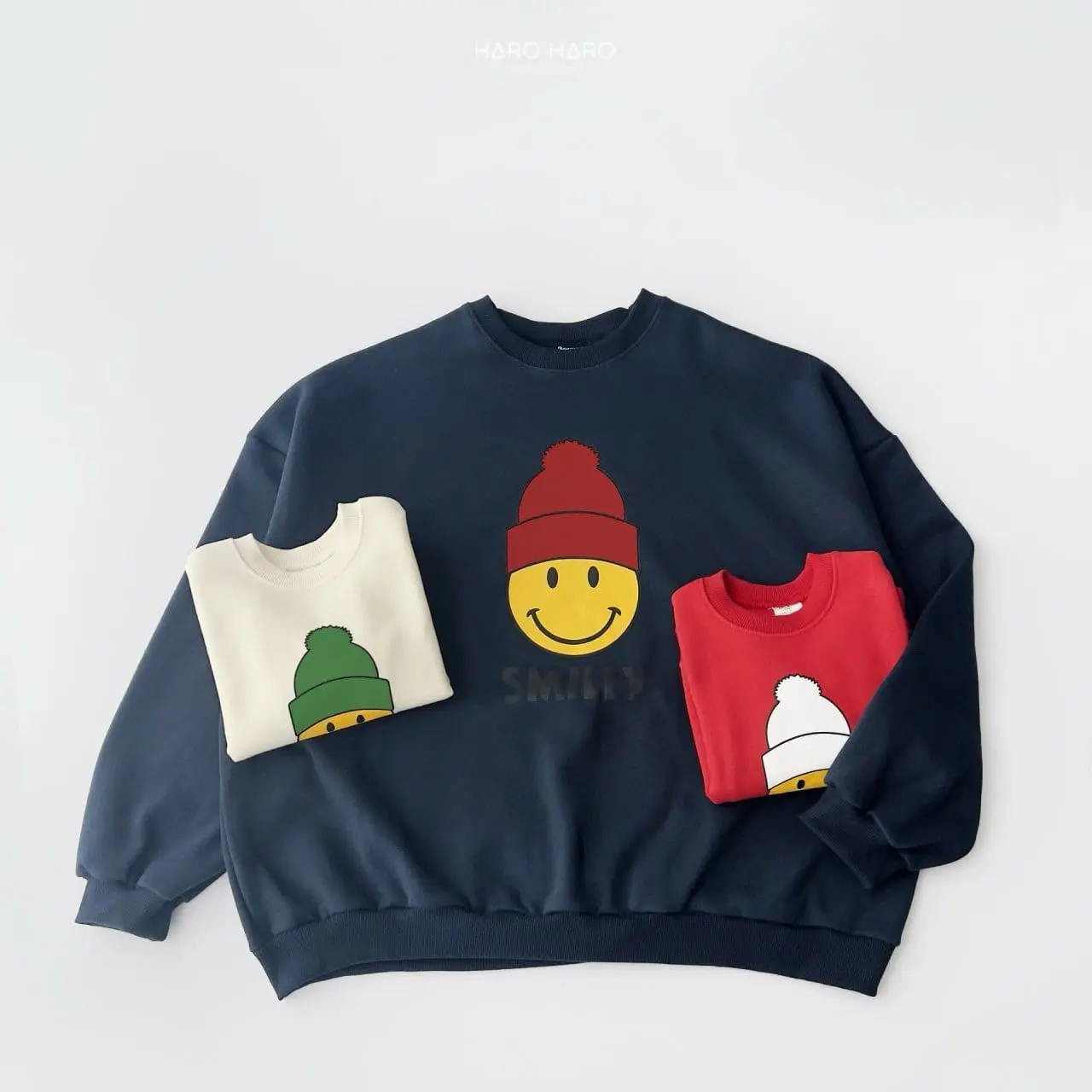 Haro Haro - Korean Children Fashion - #childofig - Smile Sweatshirt With MOM