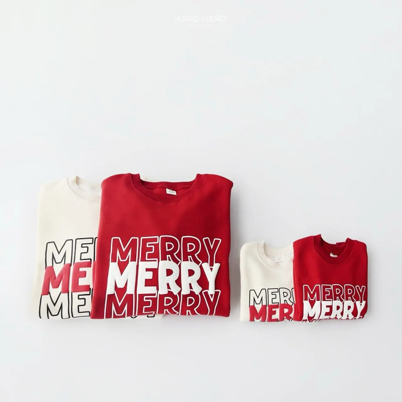 Haro Haro - Korean Children Fashion - #discoveringself - Merry Merry Sweatshirt With MOM - 3