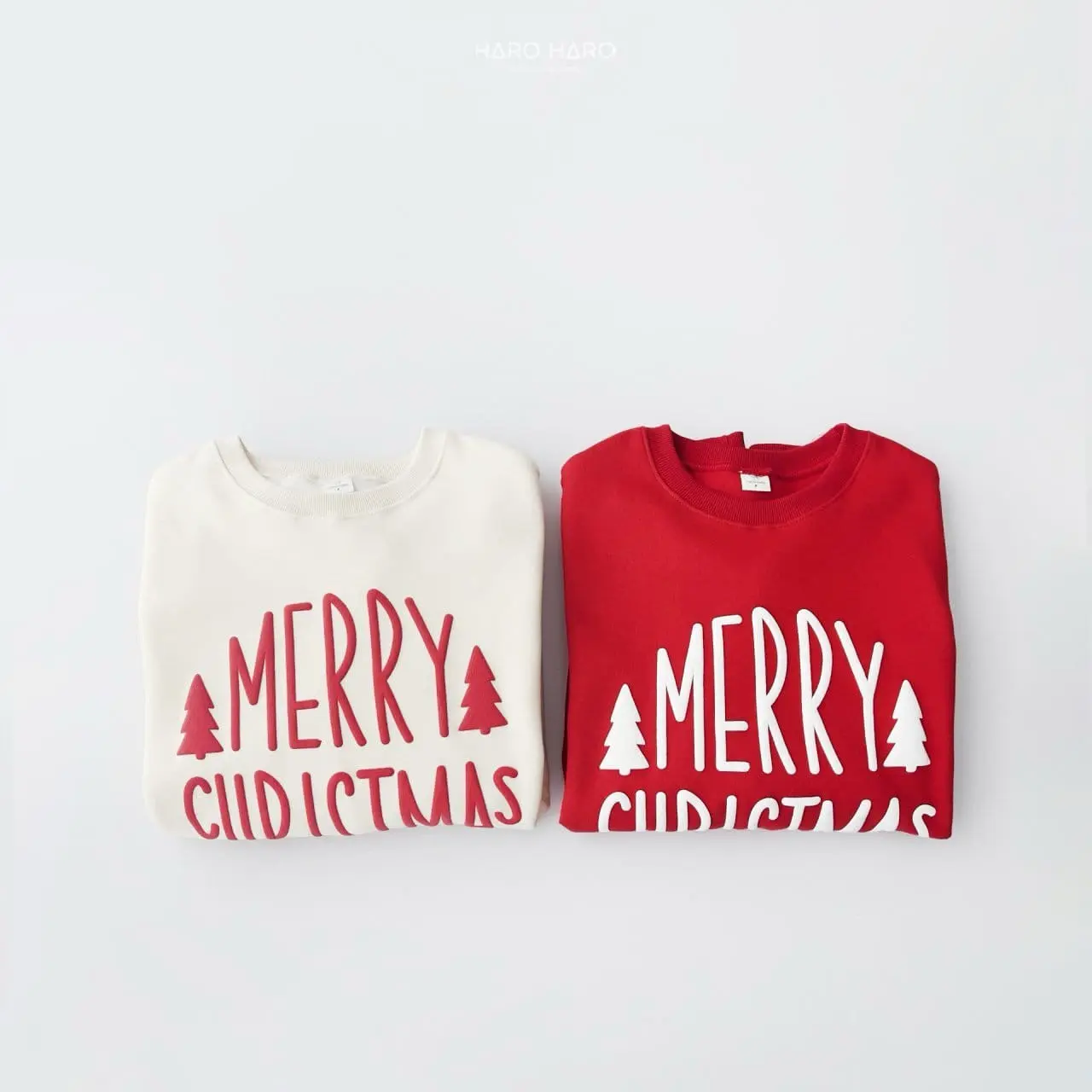 Haro Haro - Korean Children Fashion - #discoveringself - Circle Christmas Sweatshirt With MOM - 2