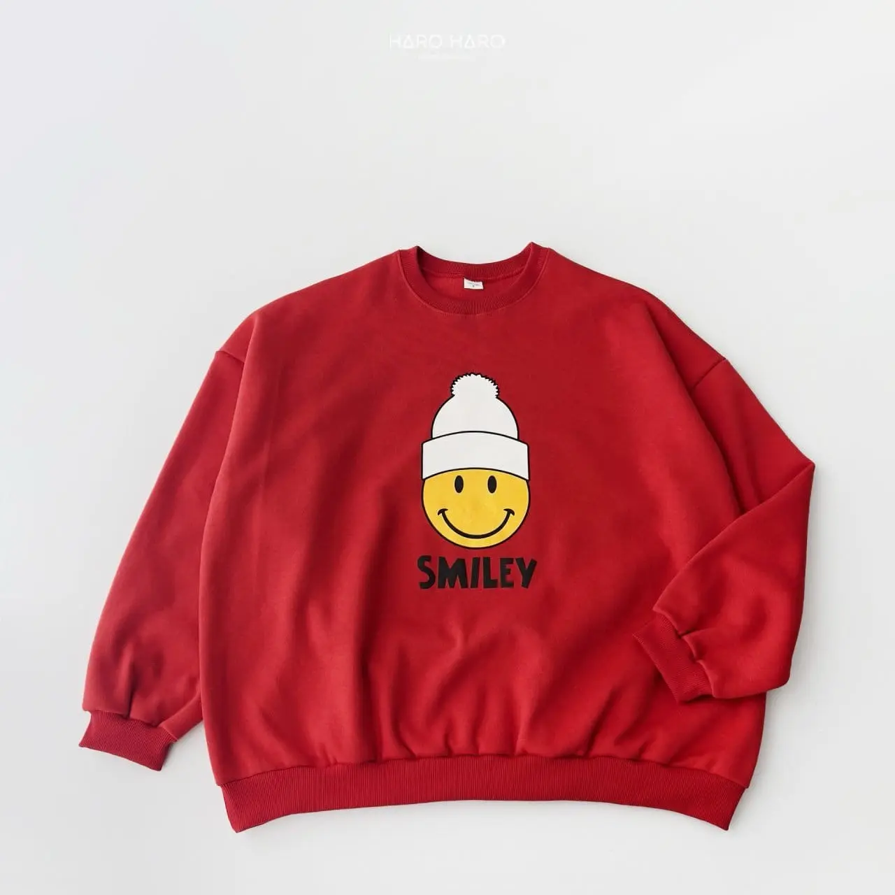 Haro Haro - Korean Children Fashion - #kidsshorts - Smile Sweatshirt With MOM - 6