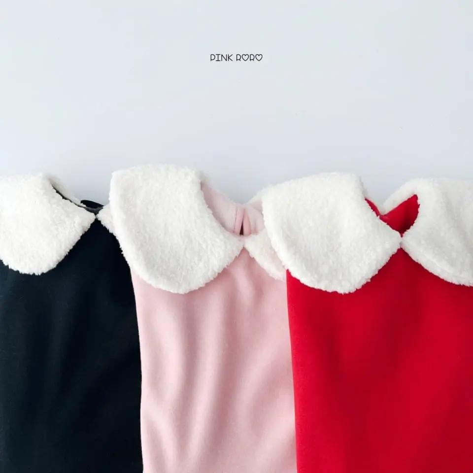 Haro Haro - Korean Children Fashion - #kidsshorts - Boa Collar Fleece One-Piece - 8