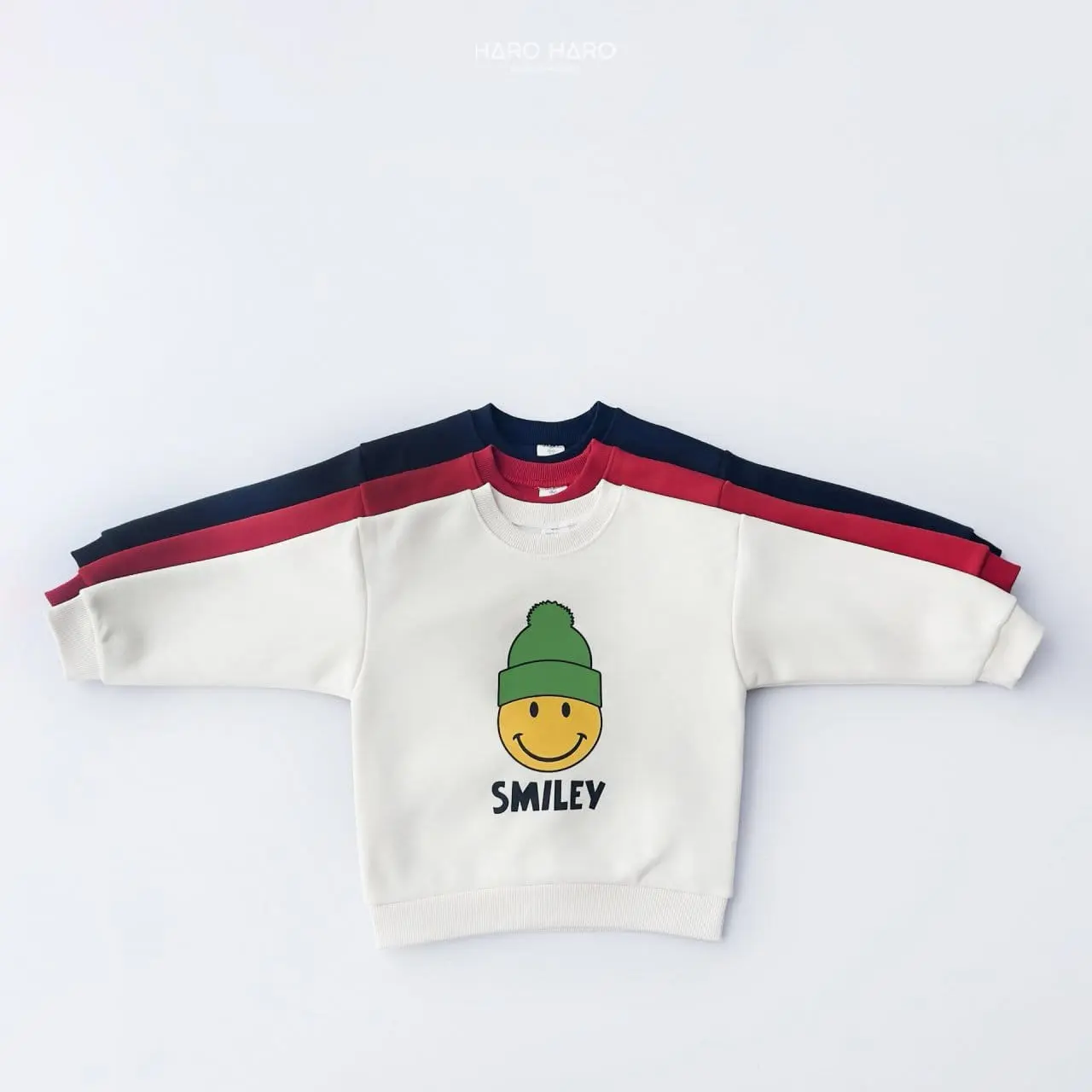 Haro Haro - Korean Children Fashion - #kidzfashiontrend - Smile Sweatshirt With MOM - 8