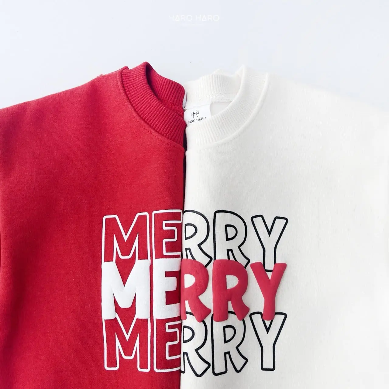 Haro Haro - Korean Children Fashion - #magicofchildhood - Merry Merry Sweatshirt With MOM - 10