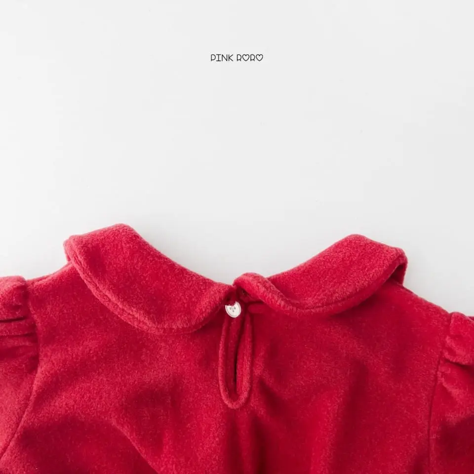 Haro Haro - Korean Children Fashion - #minifashionista - Circle Collar Fleece One-Piece - 12