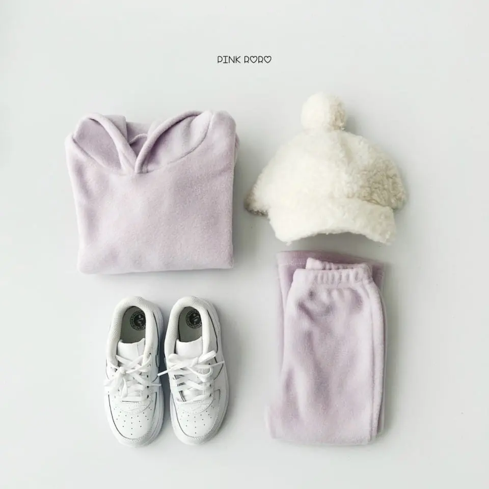 Haro Haro - Korean Children Fashion - #minifashionista - Fleece Hoody Boots Cut Top bottom Set - 11